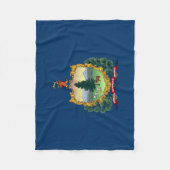 Couverture Polaire Drapeau de l'État du Vermont (Devant)