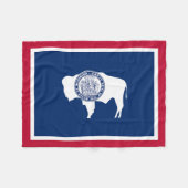 Couverture Polaire Drapeau de l'État du Wyoming (Devant (Horizontal))