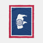 Couverture Polaire Drapeau de l'État du Wyoming (Devant)