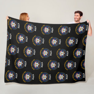 COUVERTURE POLAIRE DRAPEAU DE L'ÉTAT D'UTAH BEEHIVE