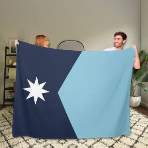 Couverture Polaire Drapeau de l'État rebelle du Minnesota
