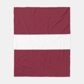 Couverture Polaire Drapeau de Lettonie (Devant)