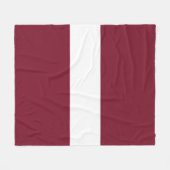 Couverture Polaire Drapeau de Lettonie (Devant (Horizontal))