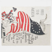 Couverture Polaire Drapeau de l'hymne national des États-Unis d'Améri (Devant (Horizontal))