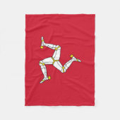Couverture Polaire Drapeau de l'île de Man (Devant)