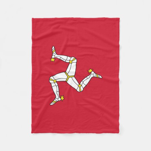Couverture Polaire Drapeau de l'île de Man (Devant)