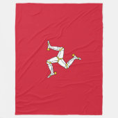 Couverture Polaire Drapeau de l'île de Man (Devant)