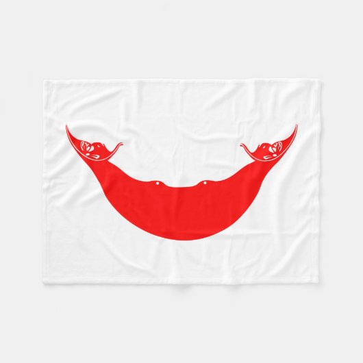 Couverture Polaire Drapeau de l'île de Pâques (Devant (Horizontal))