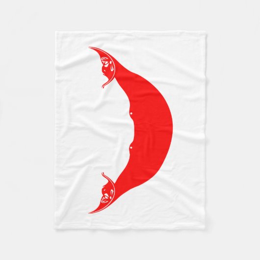 Couverture Polaire Drapeau de l'île de Pâques (Devant)