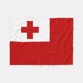Couverture Polaire Drapeau de l'île des Tonga (Devant (Horizontal))