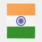 Couverture Polaire Drapeau de l'Inde (Devant)