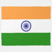 Couverture Polaire Drapeau de l'Inde (Devant (Horizontal))