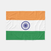 Couverture Polaire Drapeau de l'Inde (Devant (Horizontal))