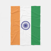 Couverture Polaire Drapeau de l'Inde (Devant)
