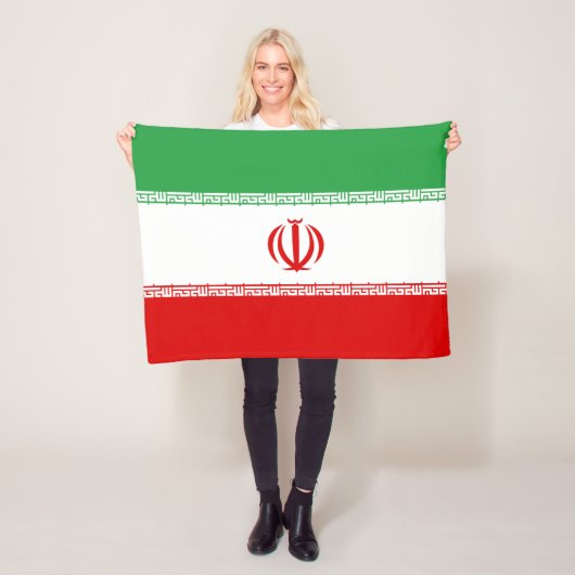 Couverture Polaire Drapeau de l'Iran (En situation)
