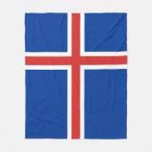 Couverture Polaire Drapeau de l'Islande (Devant)