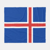 Couverture Polaire Drapeau de l'Islande (Devant (Horizontal))