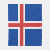Couverture Polaire Drapeau de l'Islande (Devant)