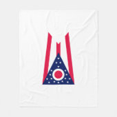 Couverture Polaire Drapeau de l'Ohio (Devant)