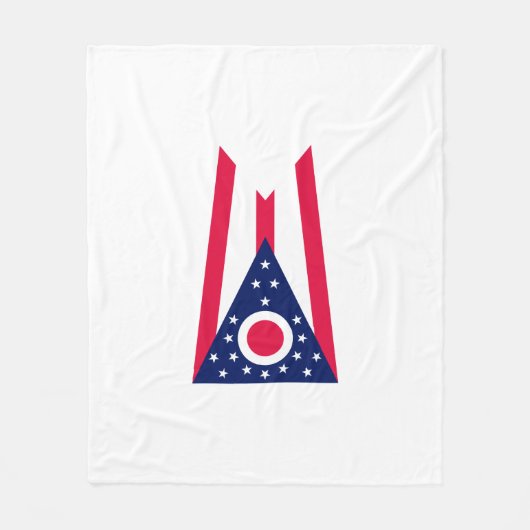 Couverture Polaire Drapeau de l'Ohio (Devant)