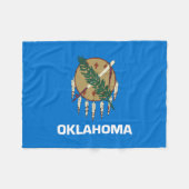 Couverture Polaire Drapeau de l'Oklahoma (Devant (Horizontal))