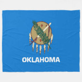Couverture Polaire Drapeau de l'Oklahoma (Devant (Horizontal))