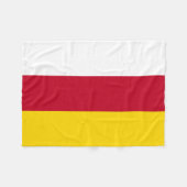 Couverture Polaire Drapeau de l'Ossétie du Nord (Devant (Horizontal))