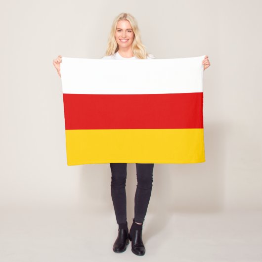 Couverture Polaire Drapeau de l'Ossétie du Sud (En situation)