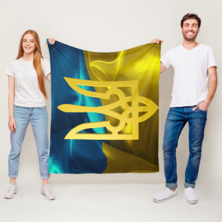 Couverture Polaire Drapeau de l'Ukraine