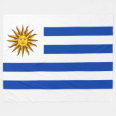 Couverture Polaire Drapeau de l'Uruguay (Devant (Horizontal))