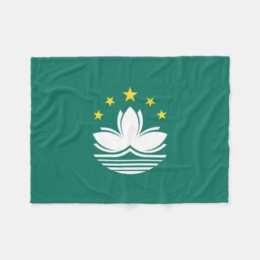 Couverture Polaire Drapeau de Macao (Devant (Horizontal))