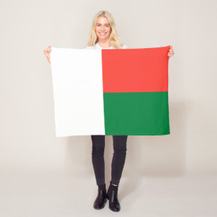 Couverture Polaire Drapeau de Madagascar