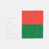Couverture Polaire Drapeau de Madagascar (Devant (Horizontal))