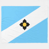 Couverture Polaire Drapeau de Madison (Wisconsin) (Devant (Horizontal))