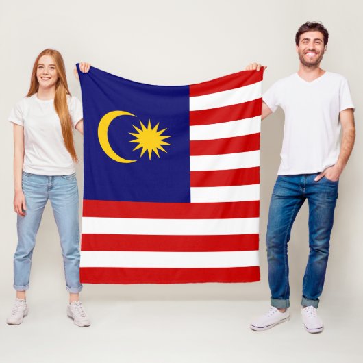 Couverture Polaire Drapeau de Malaisie (En situation)