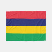 Couverture Polaire Drapeau de Maurice (Devant (Horizontal))