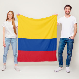 Couverture Polaire Drapeau de milieu de la Colombie Bandera De