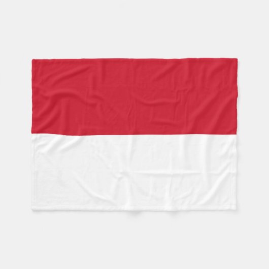 Couverture Polaire Drapeau de Monaco (Devant (Horizontal))