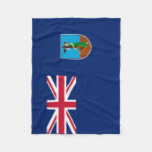 Couverture Polaire Drapeau de Montserrat (Devant)