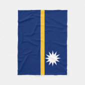 Couverture Polaire Drapeau de Nauru (Devant)
