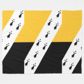 Couverture Polaire Drapeau de Norfolk (Devant (Horizontal))