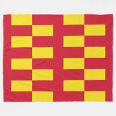 Couverture Polaire Drapeau de Northumberland (Devant (Horizontal))