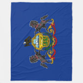 Couverture Polaire Drapeau de Pennsylvanie (Devant)