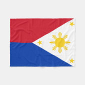Couverture Polaire Drapeau de Philippines (Devant (Horizontal))