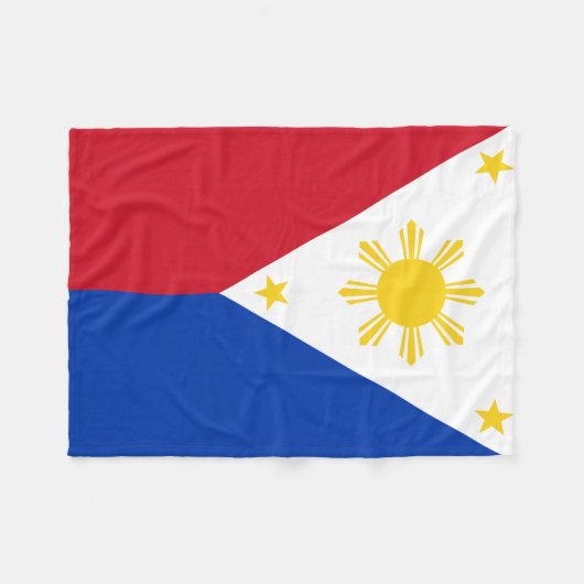 Couverture Polaire Drapeau de Philippines (Devant (Horizontal))