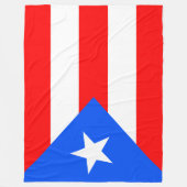 Couverture Polaire Drapeau de Porto Rico (Devant)