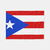 Couverture Polaire Drapeau de Porto Rico (Devant (Horizontal))