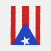 Couverture Polaire Drapeau de Porto Rico (Devant)