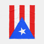 Couverture Polaire Drapeau de Porto Rico (Devant)