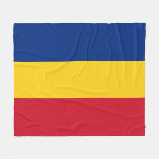 Couverture Polaire Drapeau de Roumanie (Devant (Horizontal))